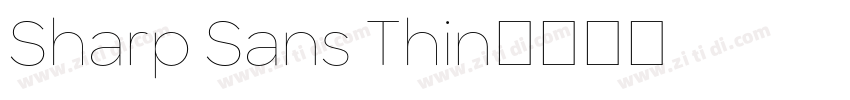 Sharp Sans Thin字体转换